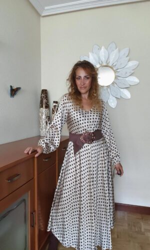 Vestido topos. Firma JOT.