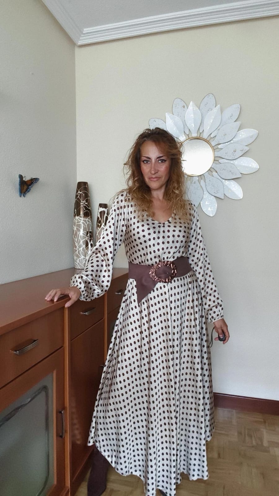 Vestido topos. Firma JOT.