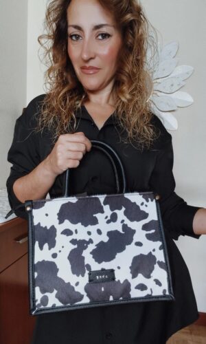 Bolso estampado vaca