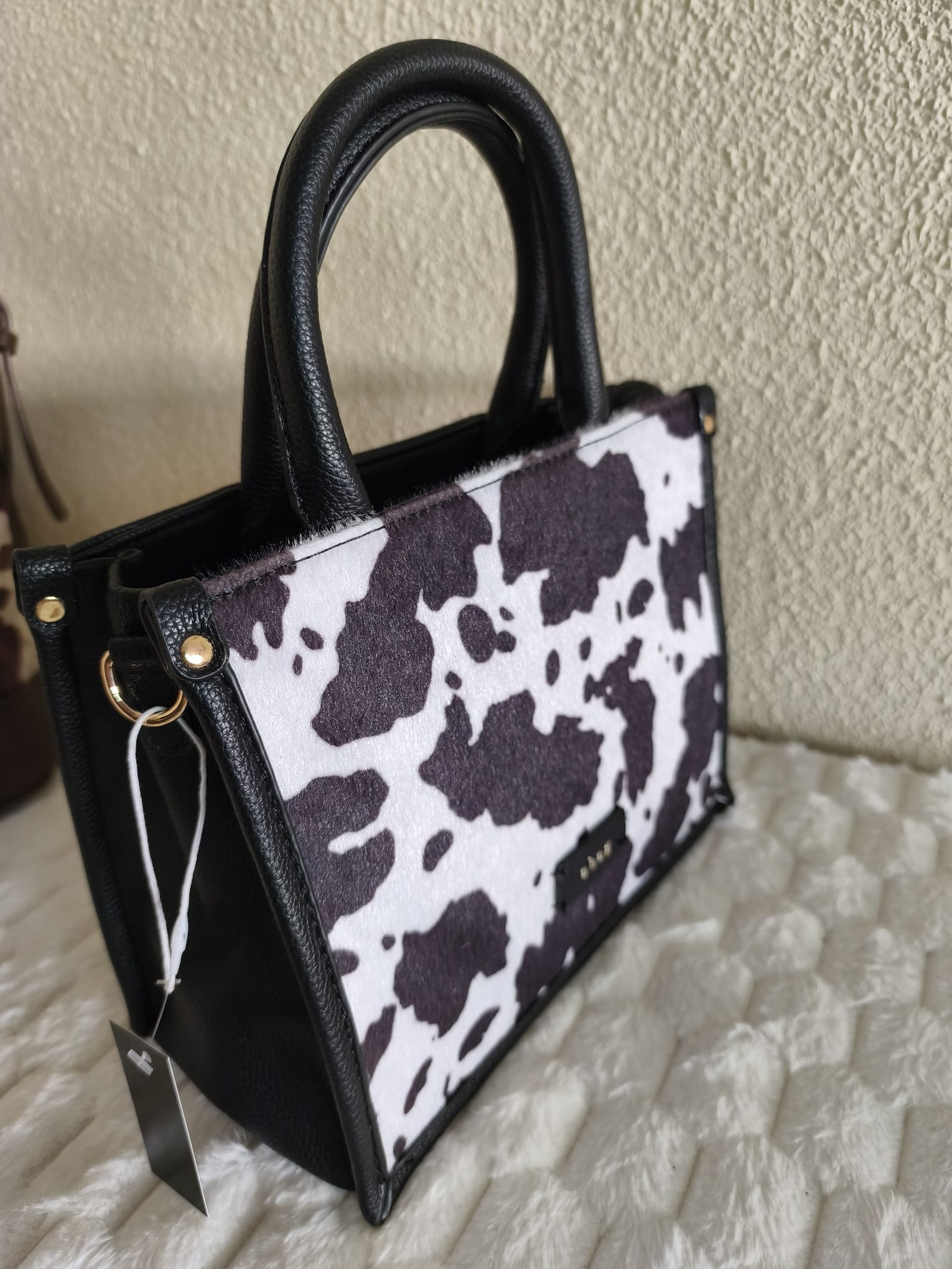Bolso estampado vaca - Imagen 3