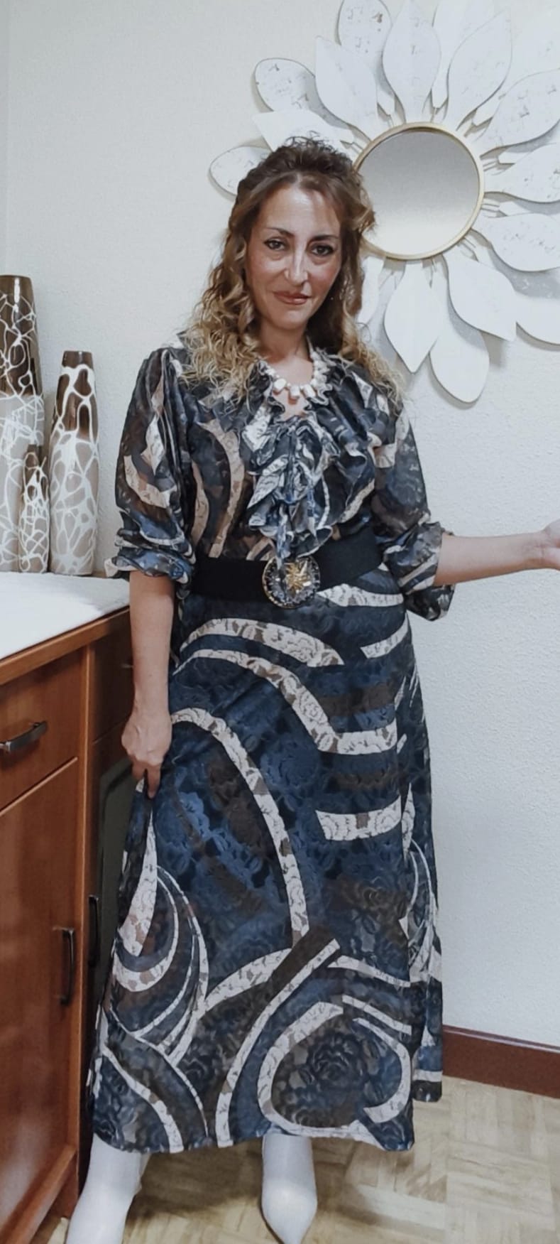 Blusa volantes calada - Imagen 3