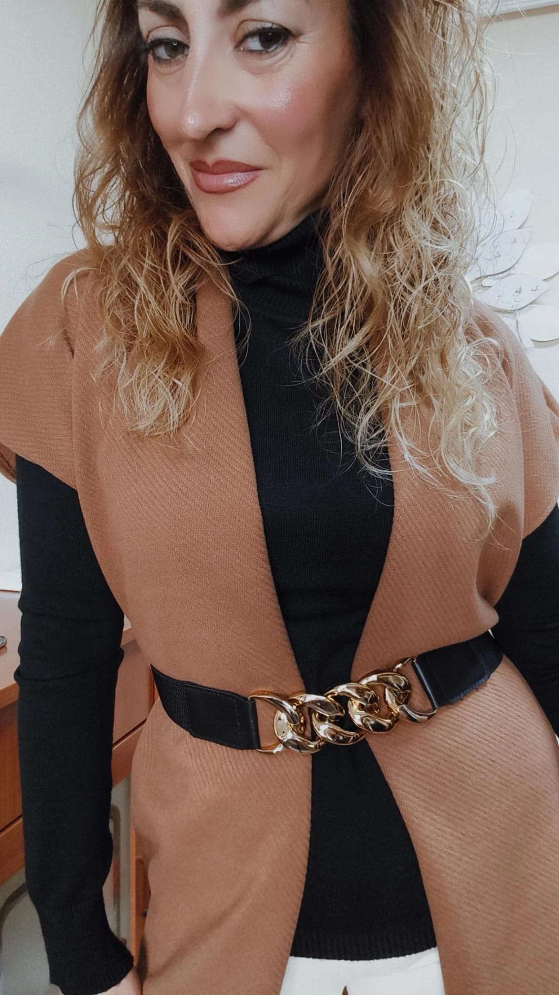 Chaleco de paño con flecos - Imagen 5