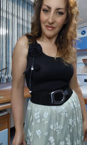 Camiseta tirante flor